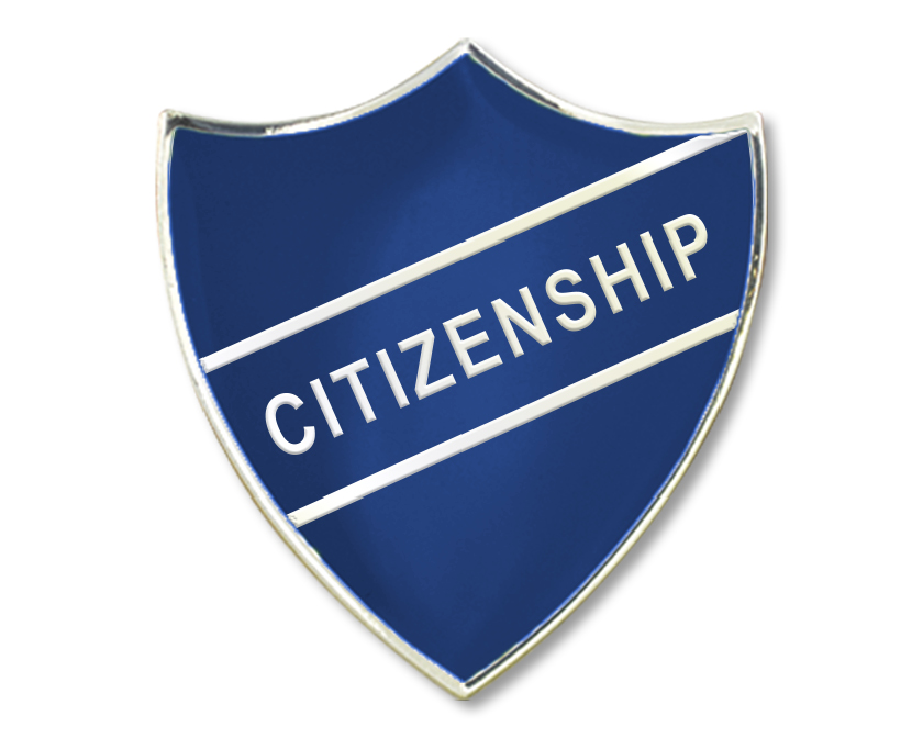 Citizenship enamel badge (pack of 5)