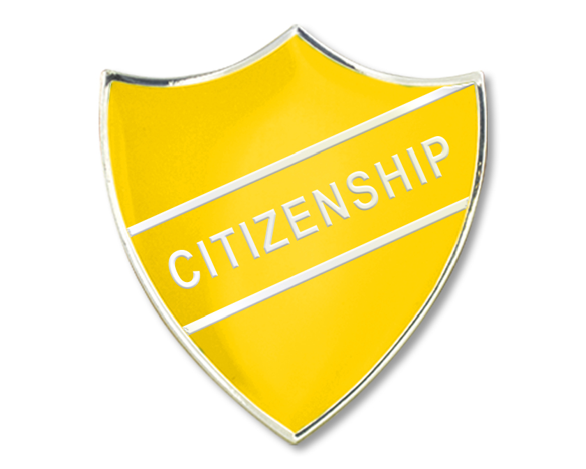Citizenship enamel badge (pack of 5)