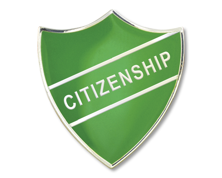 Citizenship enamel badge (pack of 5)