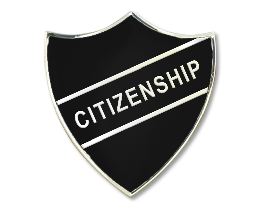 Citizenship enamel badge (pack of 5)