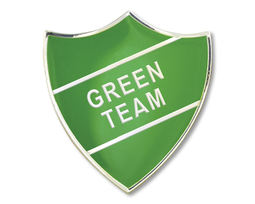 Green Team Enamel Badge (pack of 5)