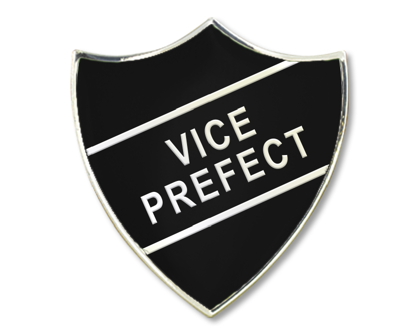 VICE PREFECT badge in black (pack of 5)