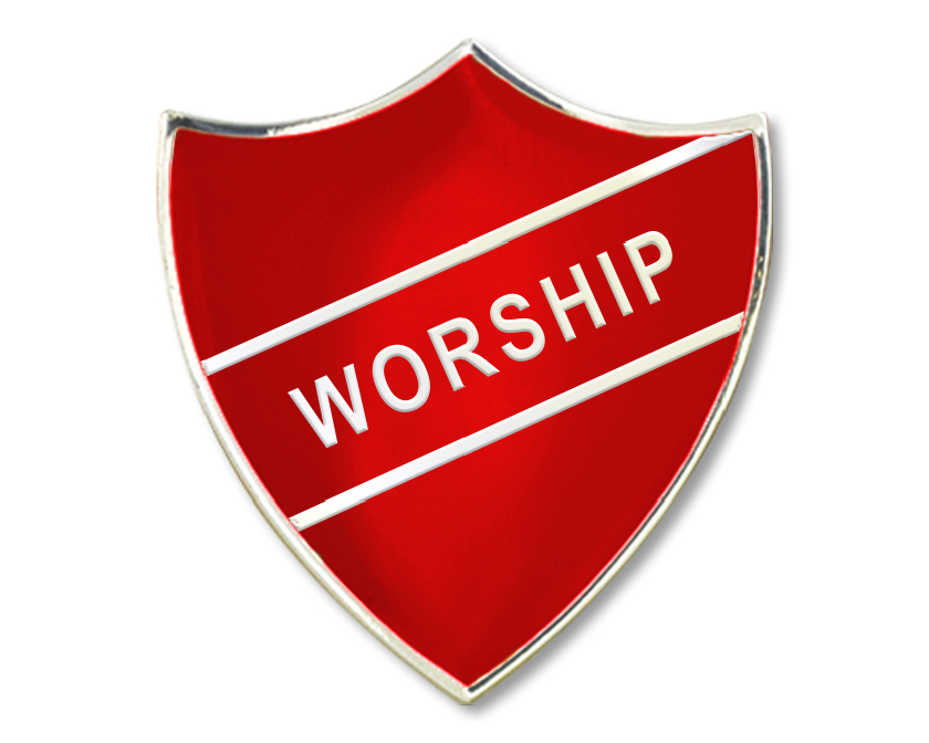 Worship Enamel Badge (pack of 5)