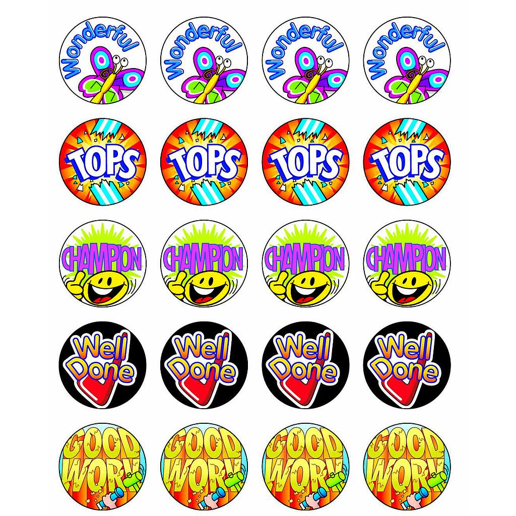 Classpack 2 sticker 'Wonderful' etc.