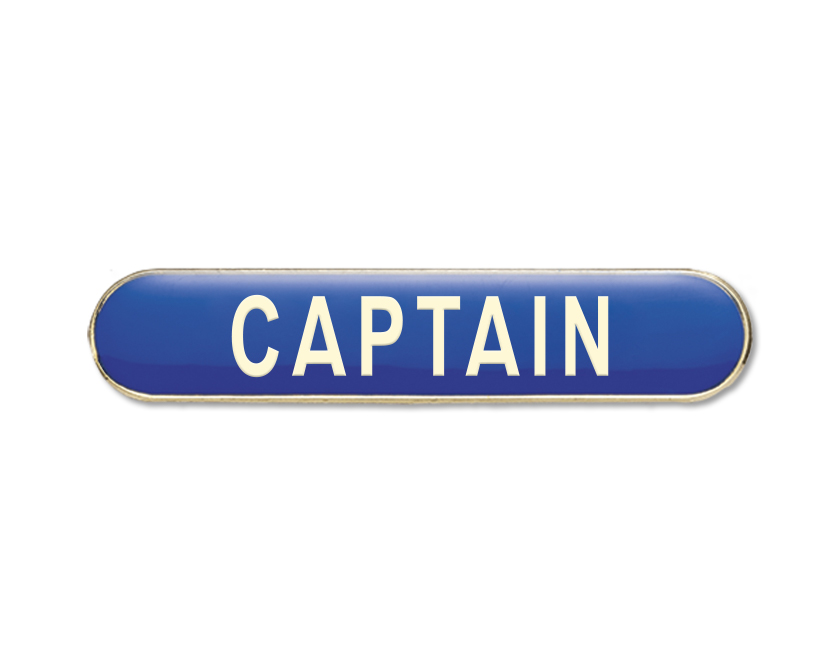 CAPTAIN Enamel Badges (Pack of 5)