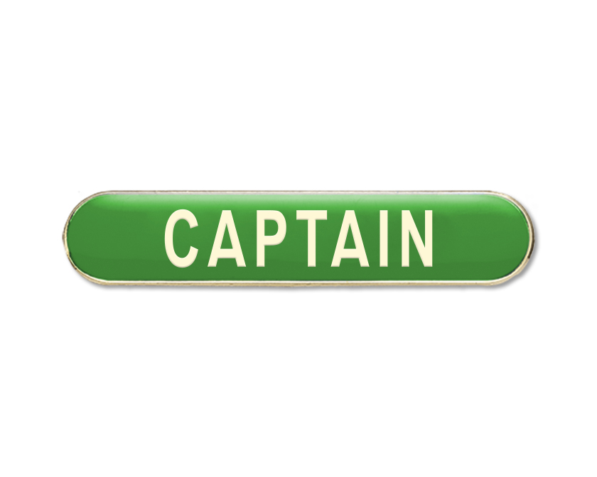 CAPTAIN Enamel Badges (Pack of 5)
