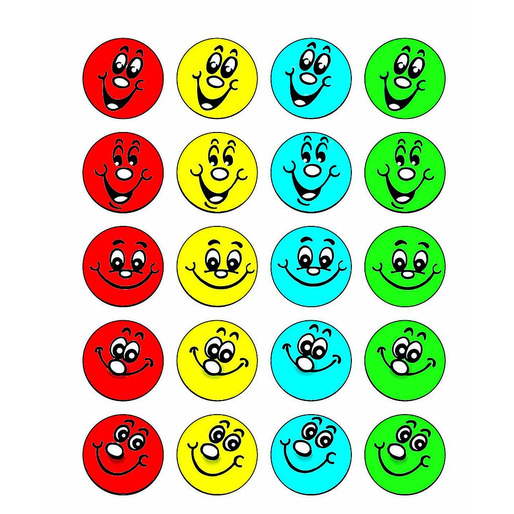Classpack 6 sticker smiling faces