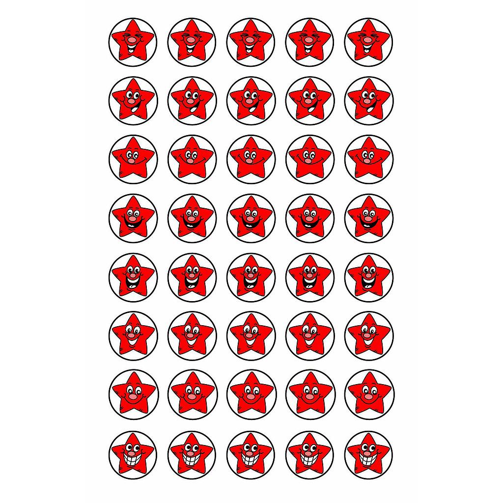 Red stars ministicker