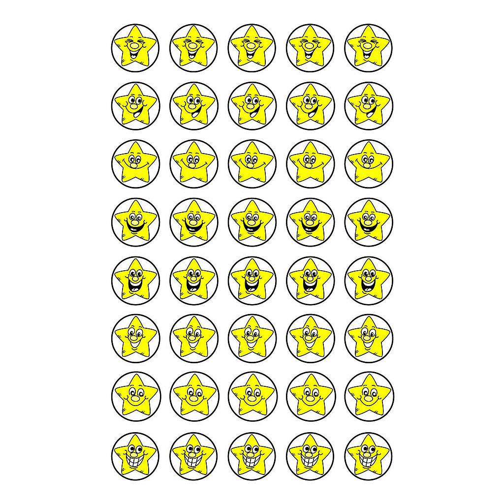 Yellow stars ministicker
