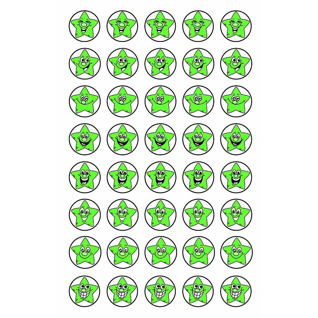 Green stars ministicker