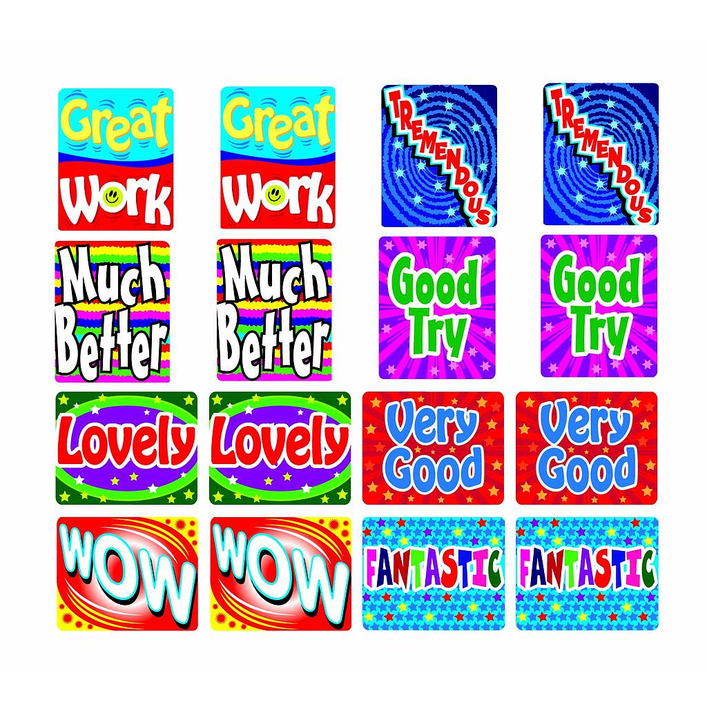 Budget Beater sticker 'Tremendous' etc.