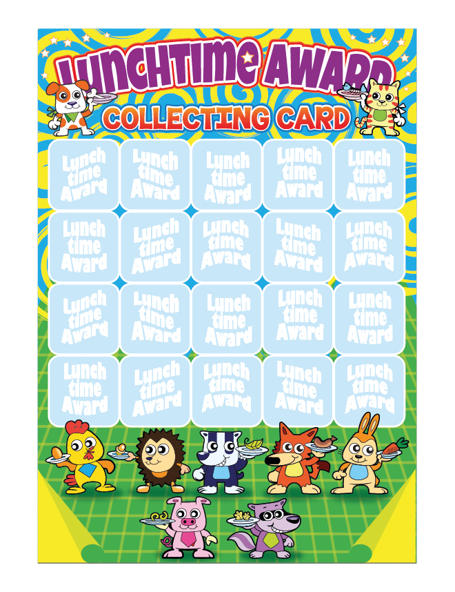 Lunchtime collecting card