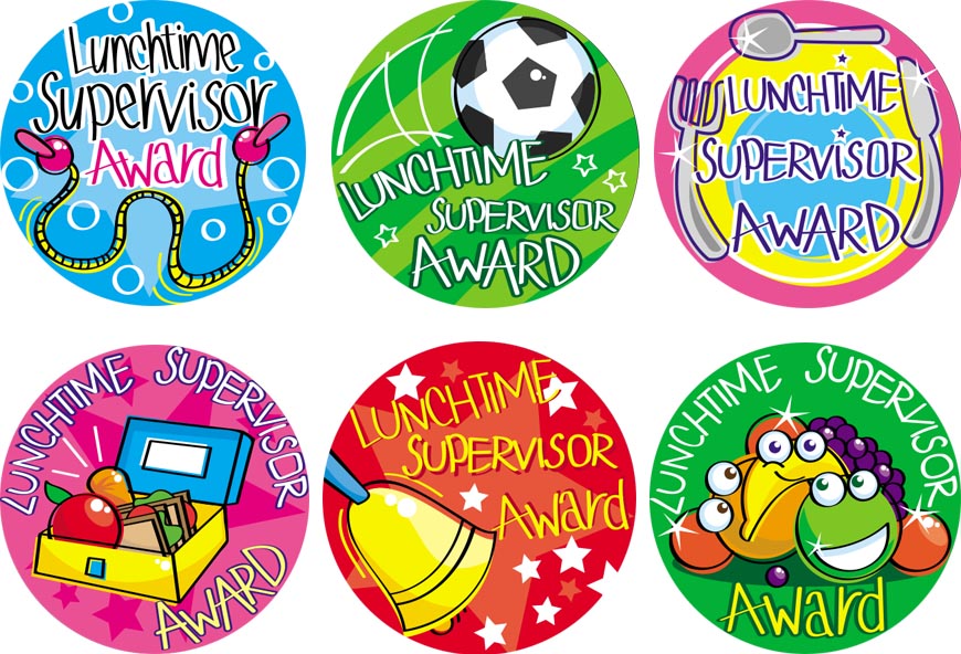 Lunchtime Supervisor sticker multipack