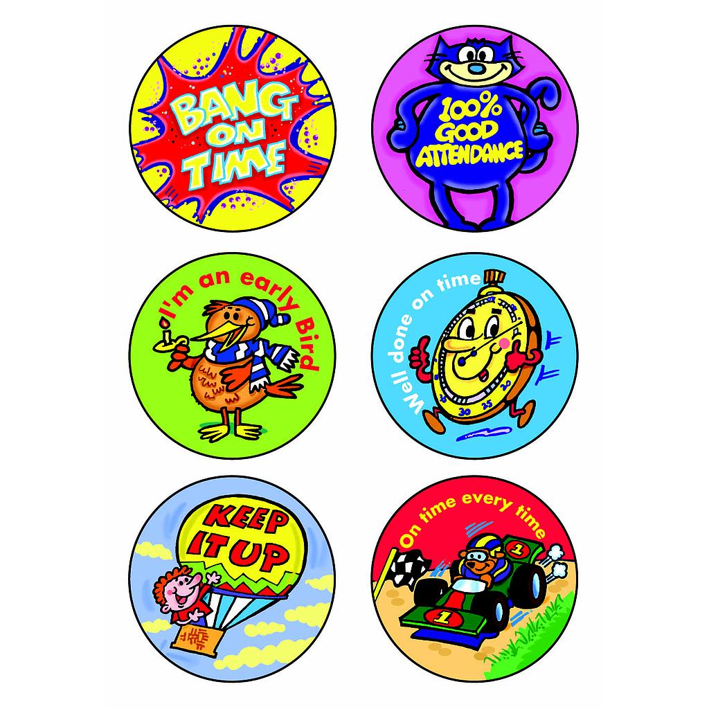 Punctuality sticker multipack