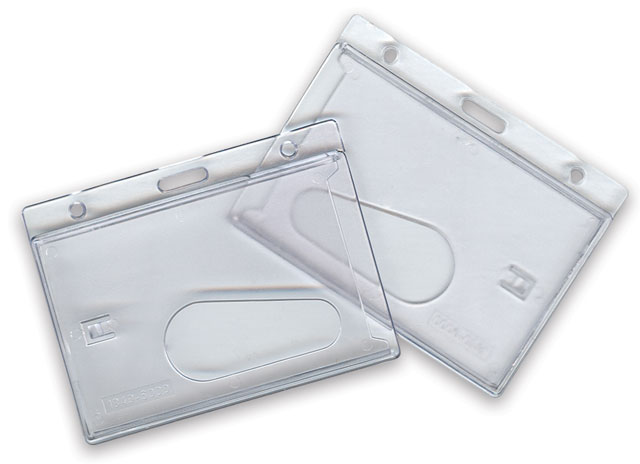 Clear rigid ID card holder (pack of 10)