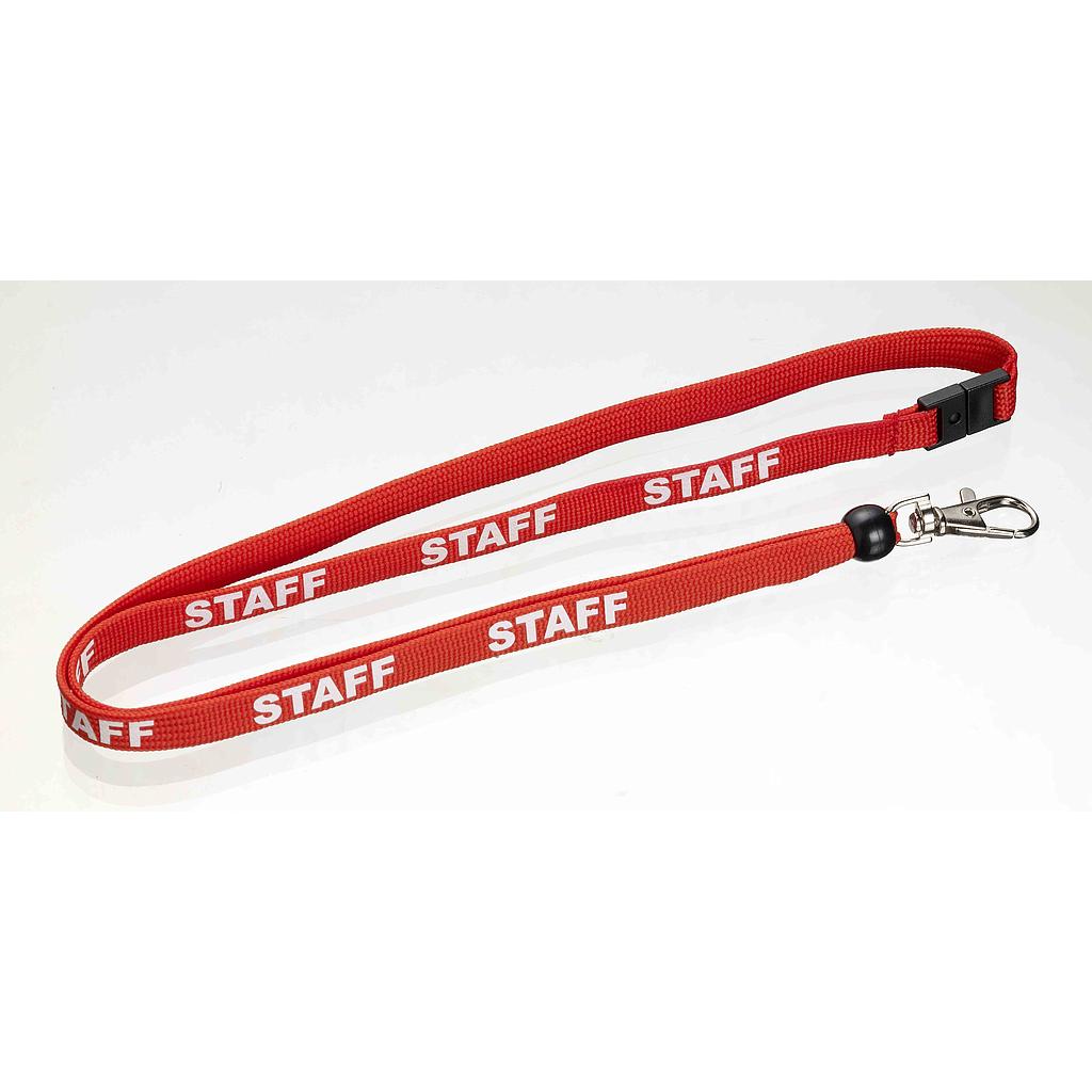 Staff lanyards (pack of 10) - red