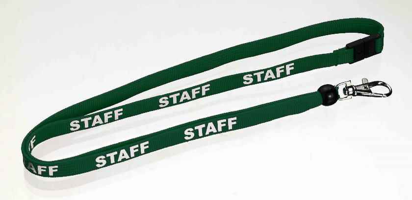 Staff lanyards (pack of 10) - green