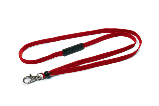 Plain red lanyards (pack of 10)
