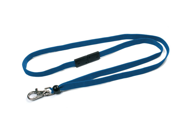 Plain blue lanyards (pack of 10)