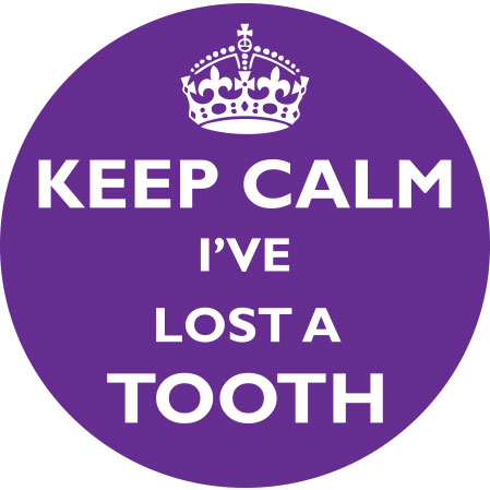 KEEP CALM I've lost a tooth sticker