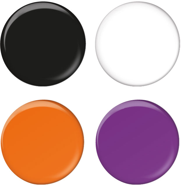 Mixed plain button badges