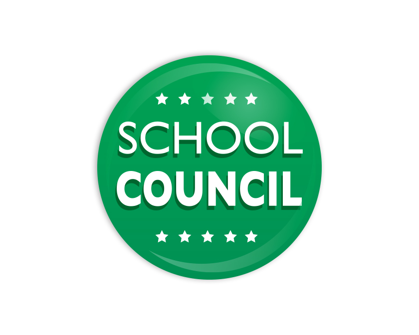 School Council green Button Badge
