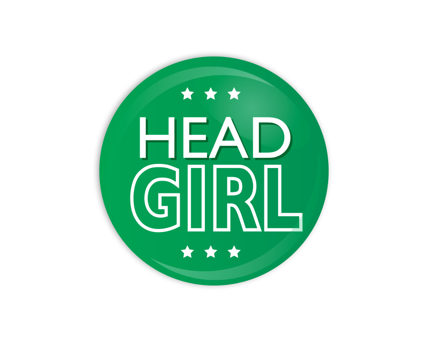 Head Girl green Button Badge
