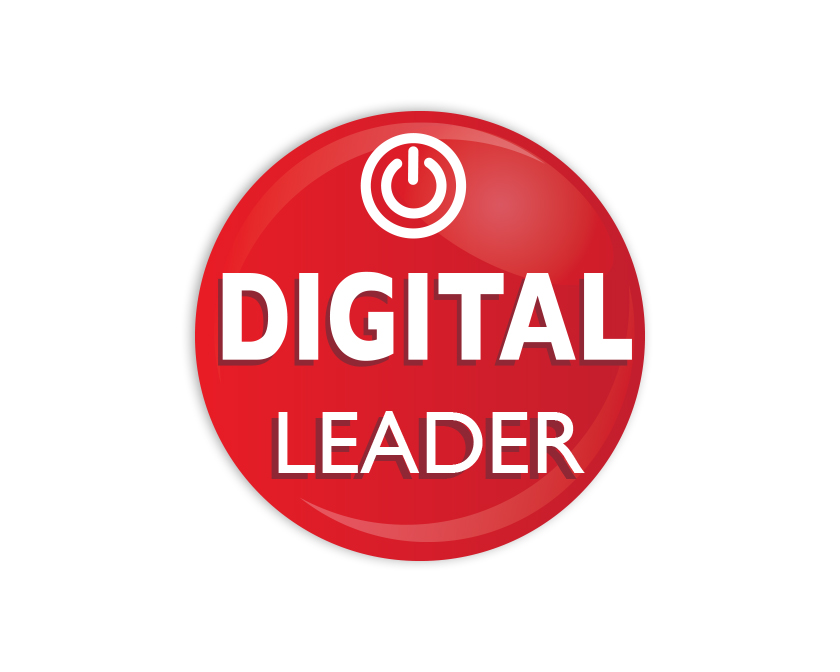 Digital Leader red Button Badge
