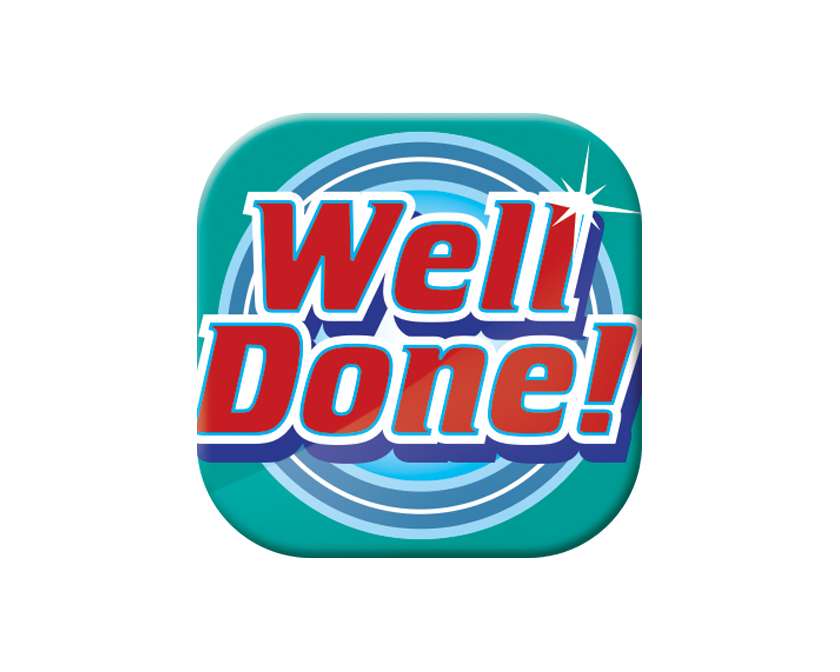 Well Done Button Badge square