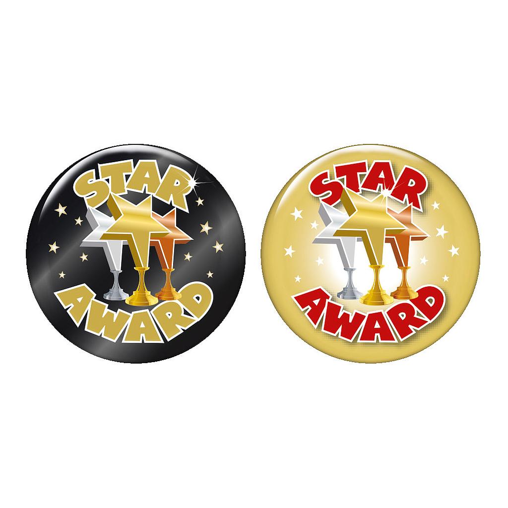 Star Award Button Badge (2 designs)