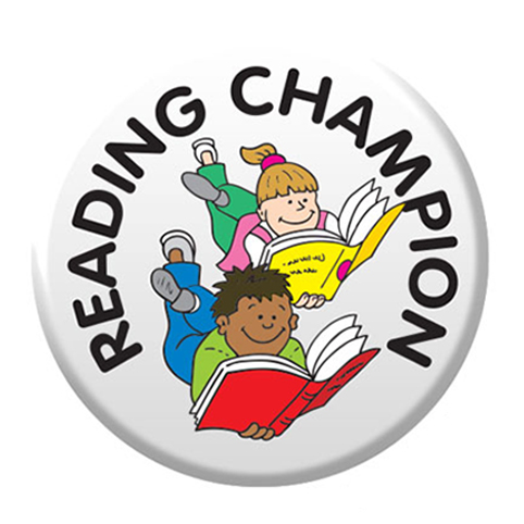 Reading Champion Button Badge