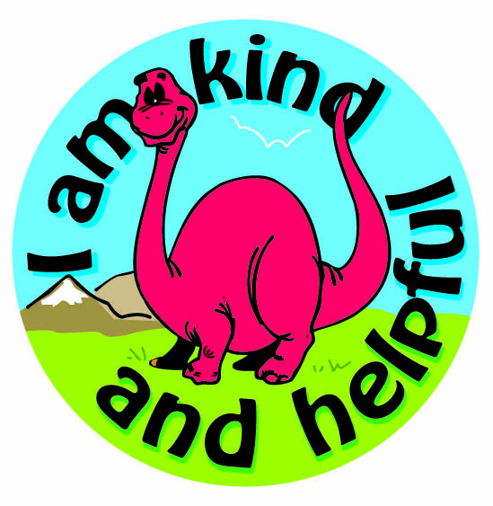 I am kind and helpful' sticker