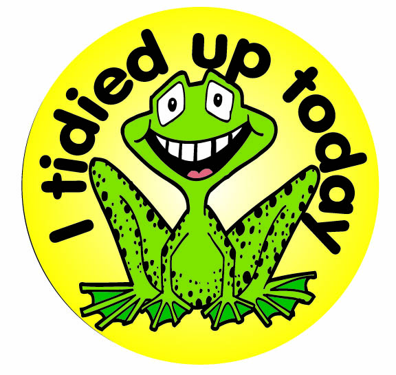 I tidied up today' sticker
