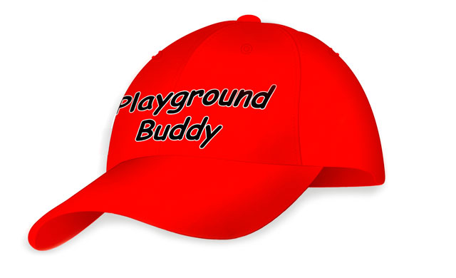 Red Playground Buddy baseball cap
