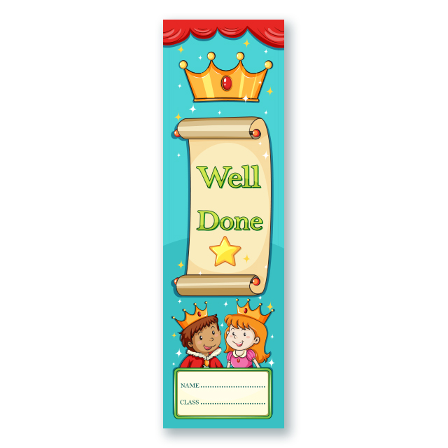 Kings & Queens - Well Done Bookmark