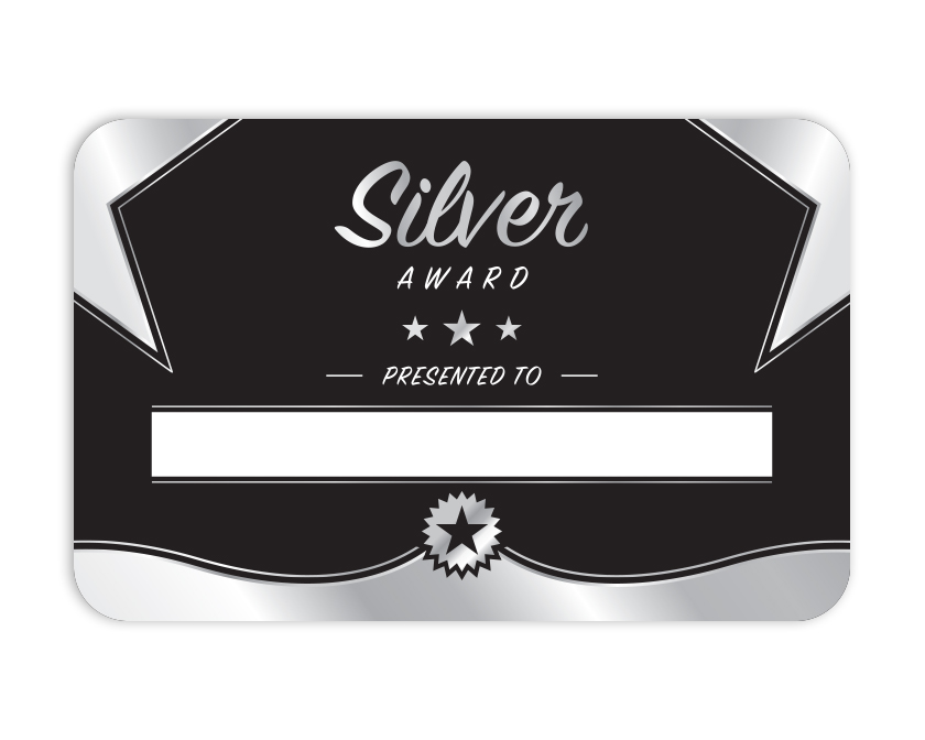 Silver Award - Pocket sized rewards