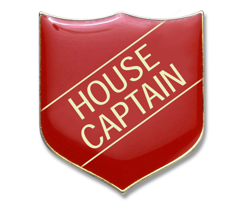 House Captain badge red (pack of 5)